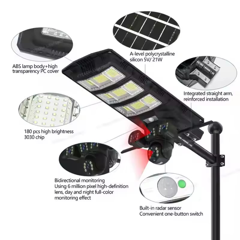 450w ai powered real 3 lens solar light ptz 4g camera 450w ai powered real 3 lens solar light ptz 4g camera