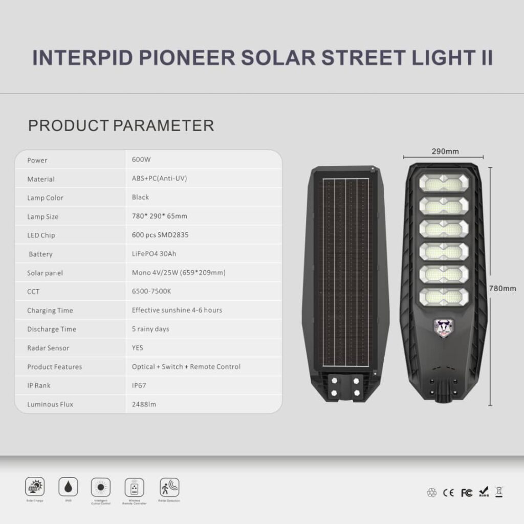 600W Solar Street Light 8300LM LED Outdoor Waterproof Remote 600w solar street light 8300lm led outdoor waterproof remote