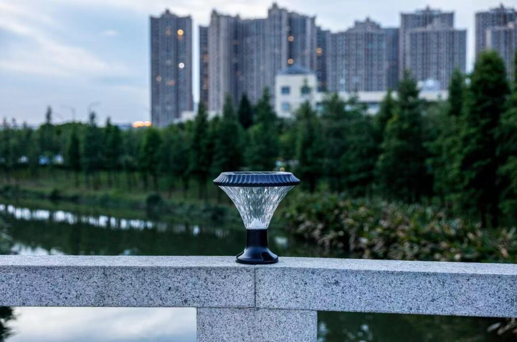 Solar RGB Pillar Light - Color Changing Outdoor Garden Lamp auto draft